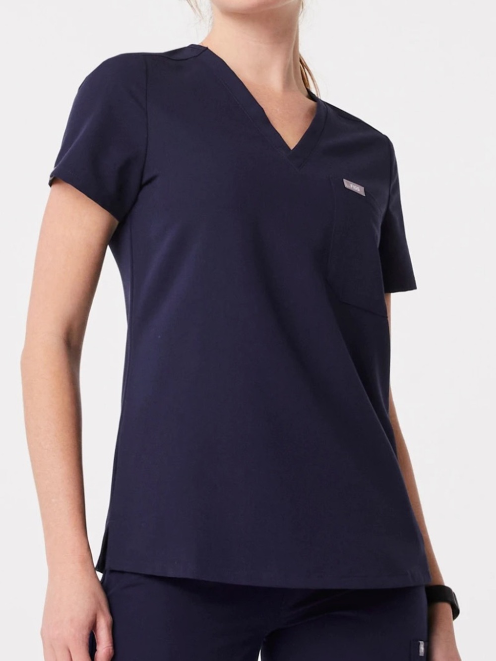 FIGS Catarina scrub top navy